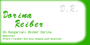 dorina reiber business card